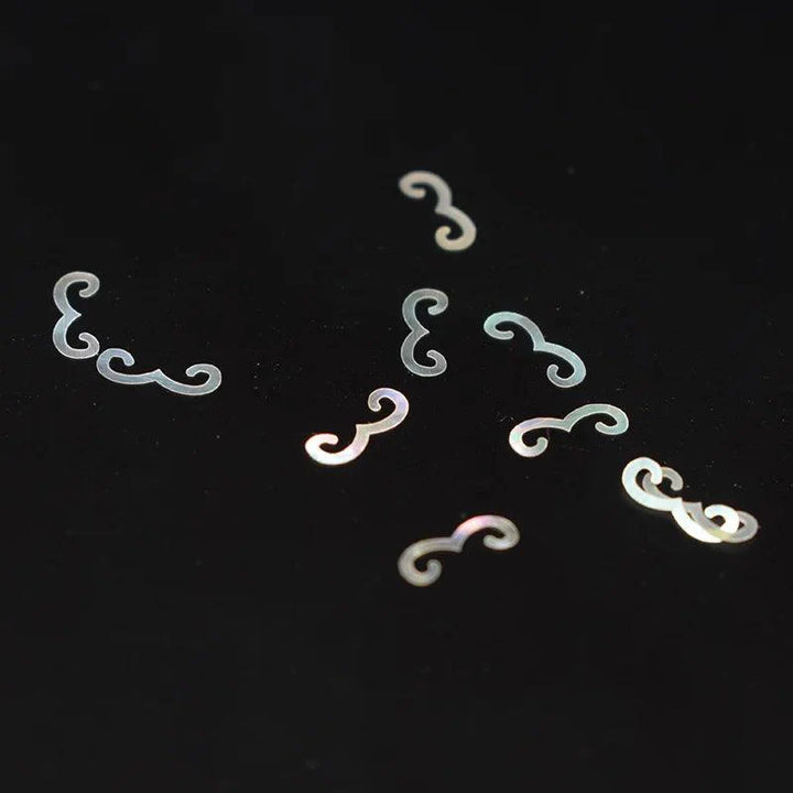 Lisslune | Stunning natural abalone shell fish tail pieces for creative jewelry and instrument inlays