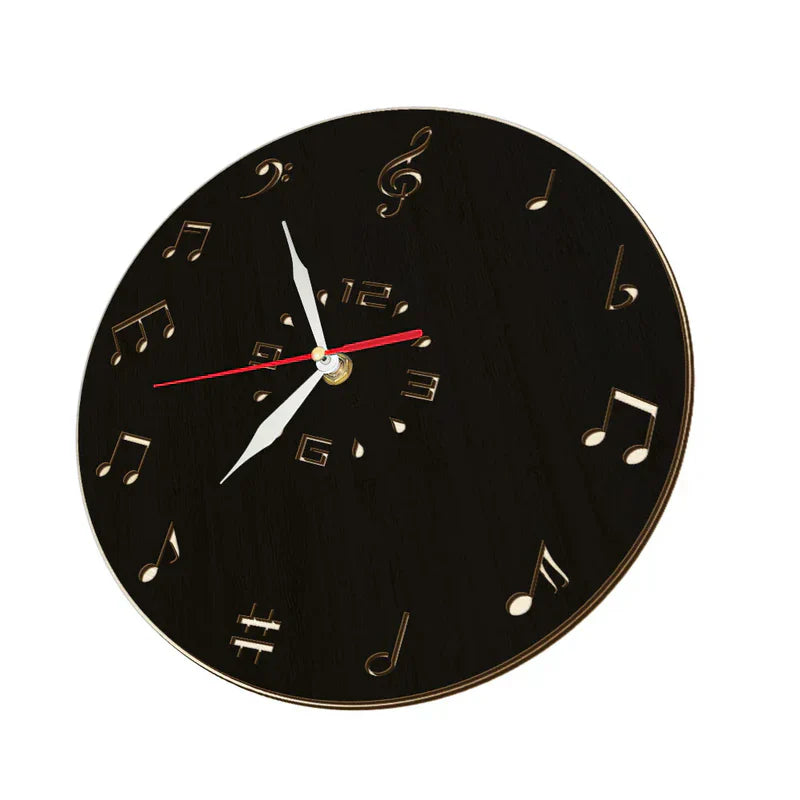Lisslune | NoteRhythm Artistic Wall Clock – Design with musical notes for modern interiors