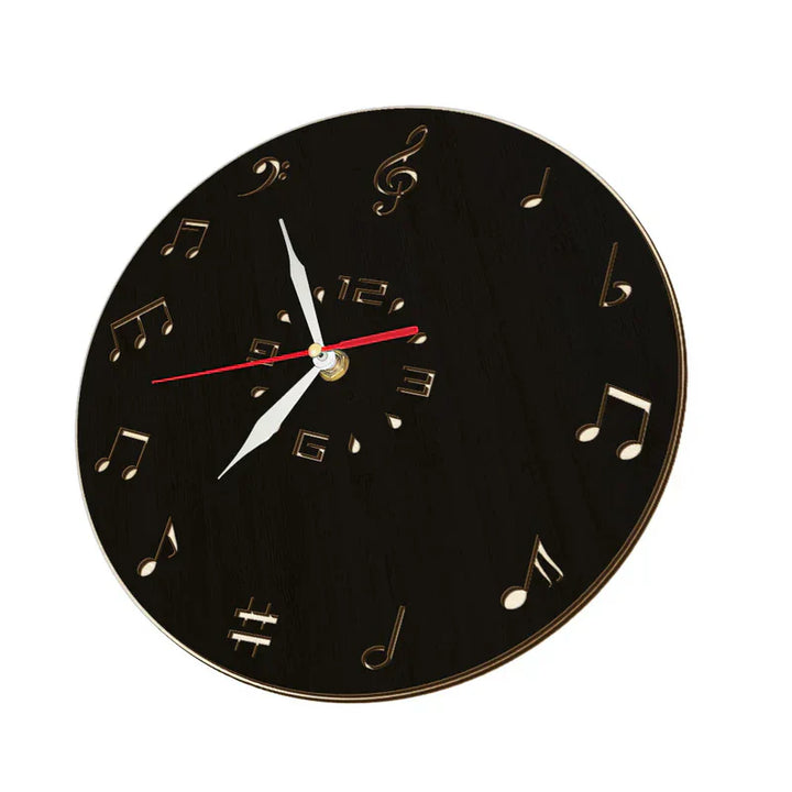 Lisslune | NoteRhythm Artistic Wall Clock – Design with musical notes for modern interiors