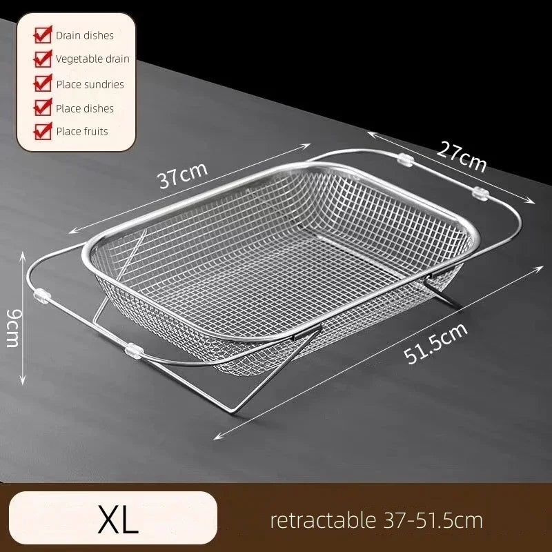 Lisslune | Space-Saving Over-Sink Mesh Strainer Rack