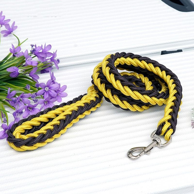 Lisslune | Braided short dog leash for large dogs