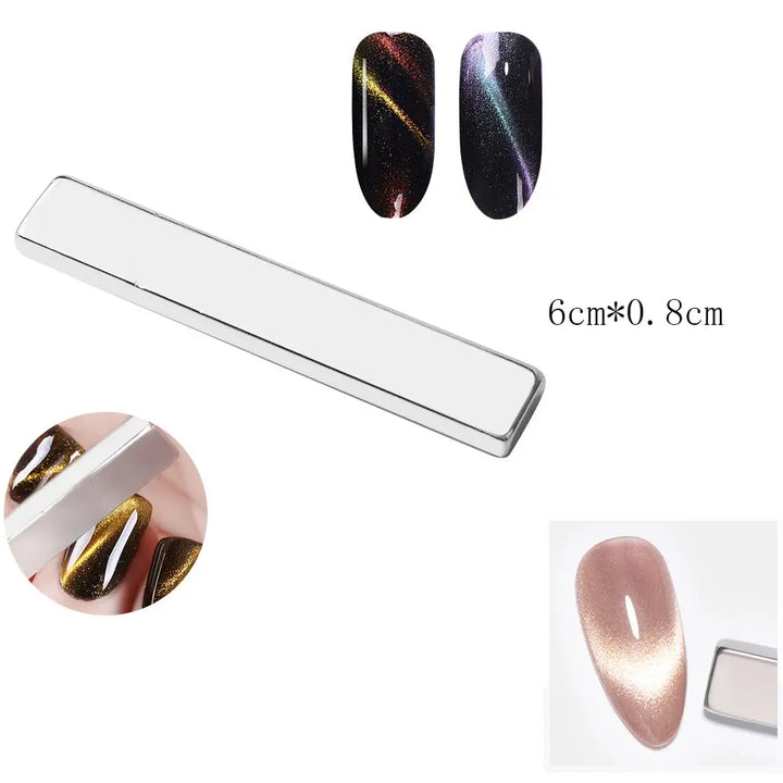 Rynx | Super Strong Thick Strip Magnet Cat Eyes Magnet for Nail Gel Polish 3D Line Strip Effect French Multi-Function Magnet Pen Tools