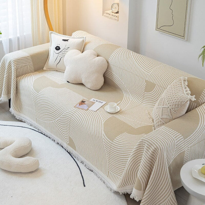 Lisslune | Nordic Style Comfy Soft Knitted Sofa Cover Blanket