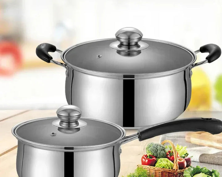 Lisslune | 3 piece cookware set made of stainless steel
