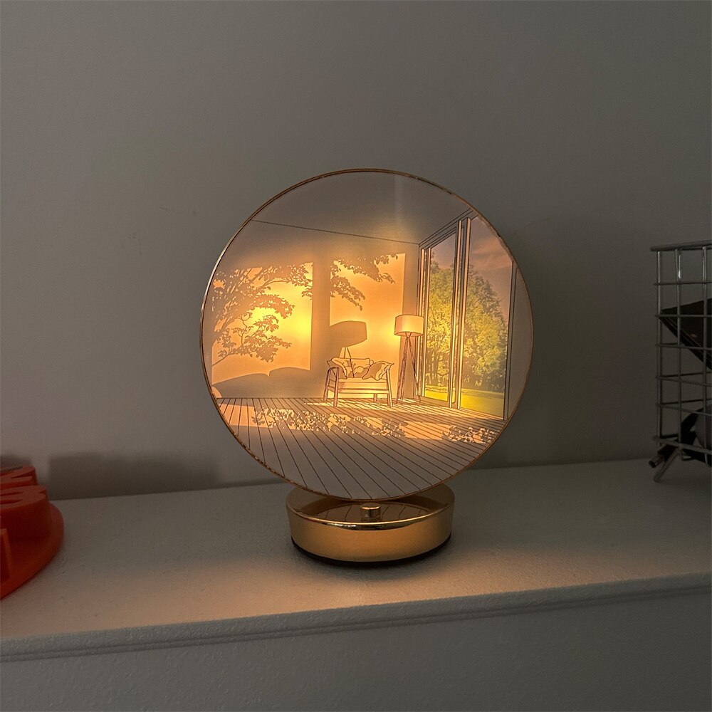 Lisslune | Creative Artistic Orb Painting Table Lamp