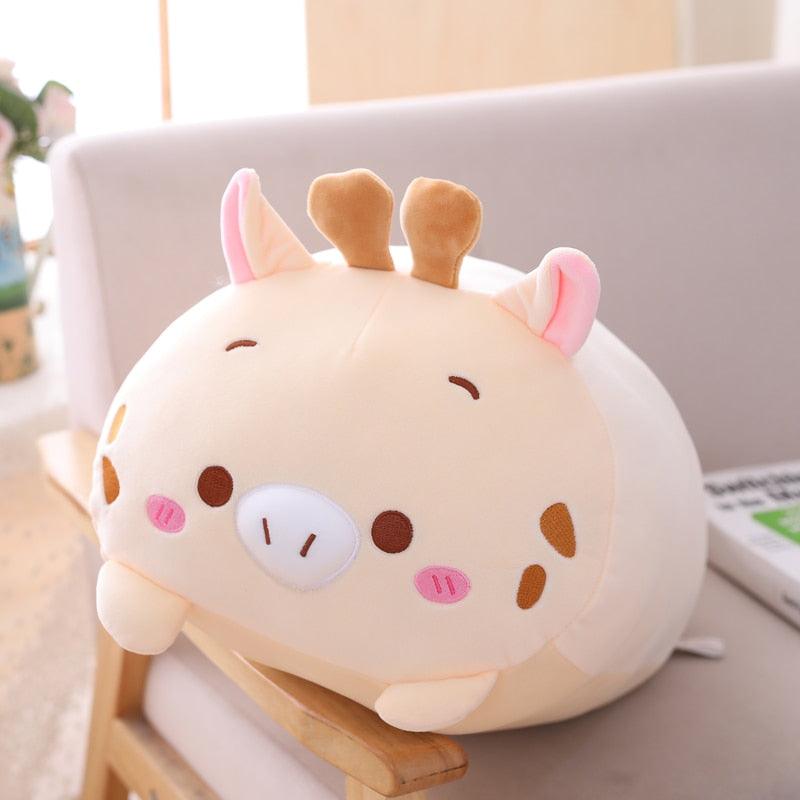 Lisslune | Cuddly Cartoon Animal Companion Pillow - Plush Cuddly Friends