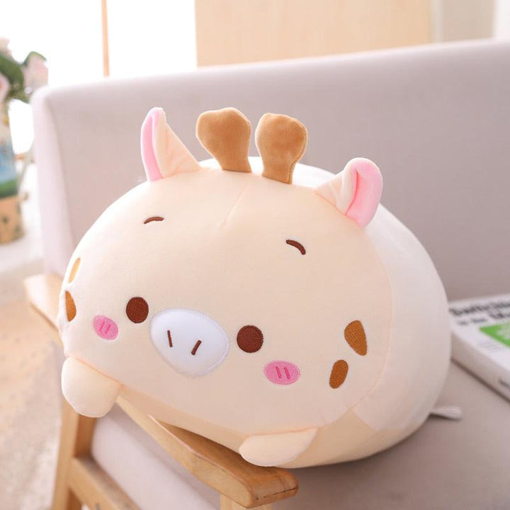 Lisslune | Cuddly Cartoon Animal Companion Pillow - Plush Cuddly Friends