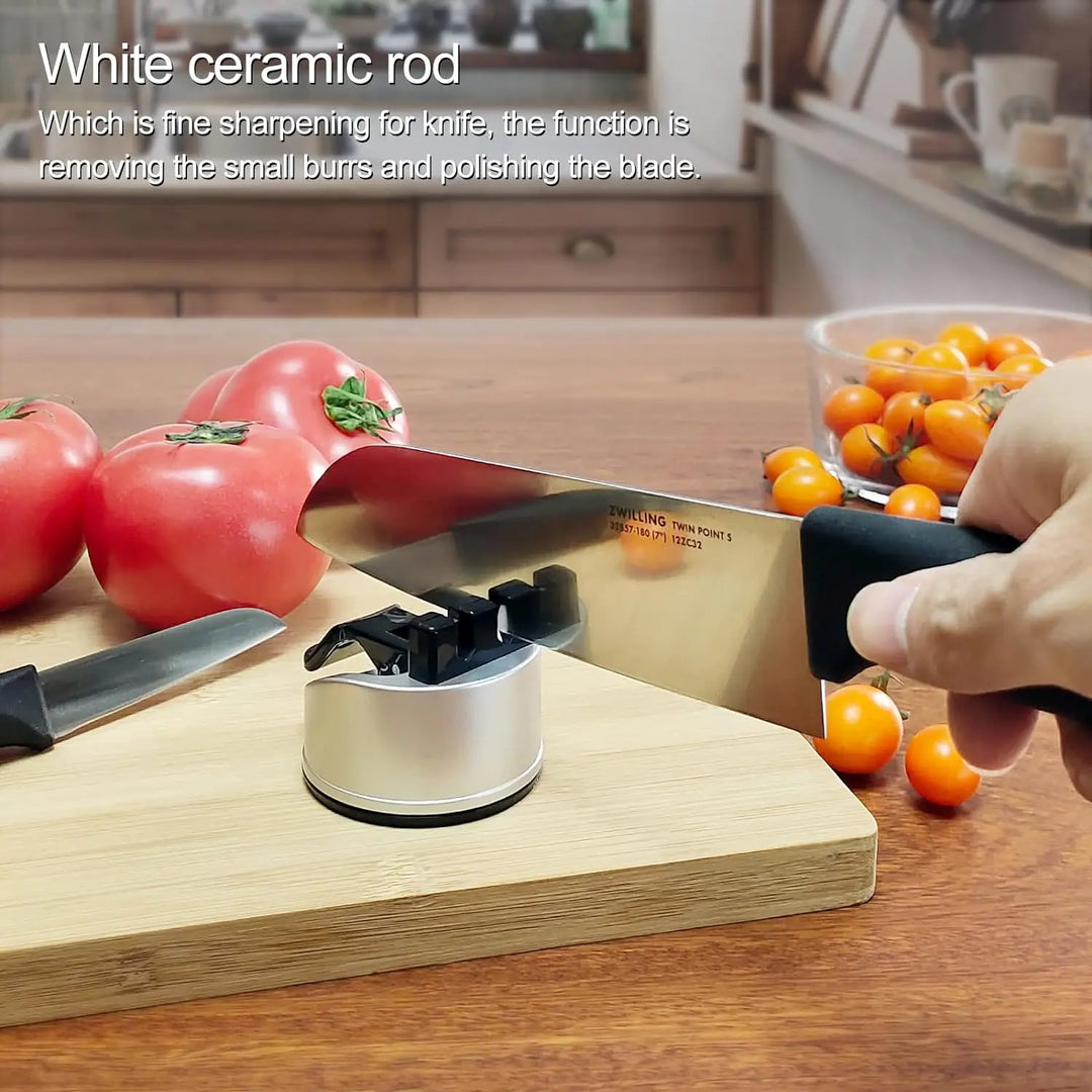 Lisslune | Non-Slip Pocket Size Chef's Quick Knife Sharpener