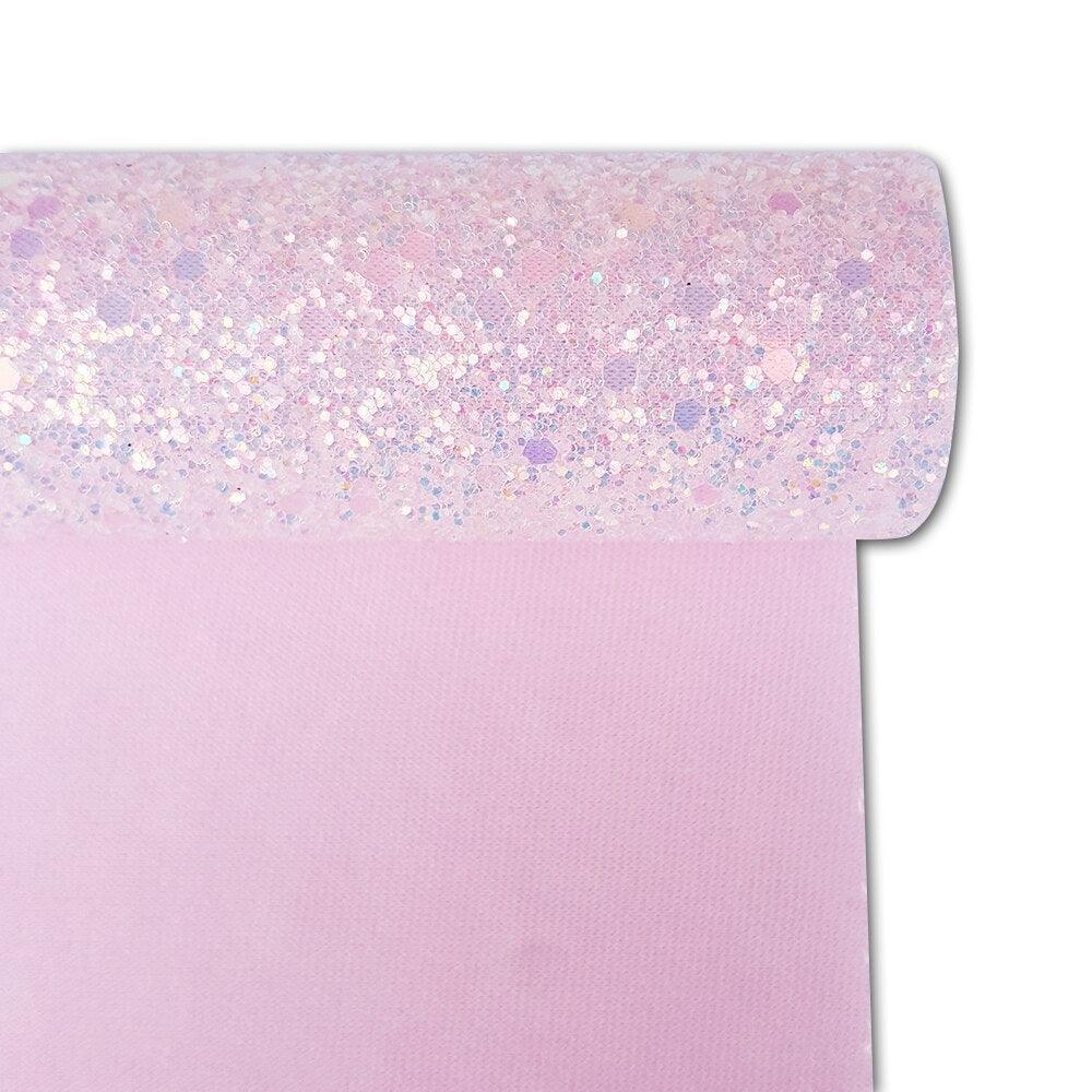 Lisslune | Glossy Pink Faux Leather Creation Roll for Creative DIY Projects