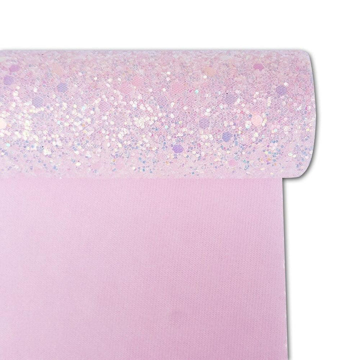 Lisslune | Glossy Pink Faux Leather Creation Roll for Creative DIY Projects