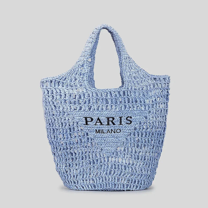 Lisslune | Net straw crochet beach bag