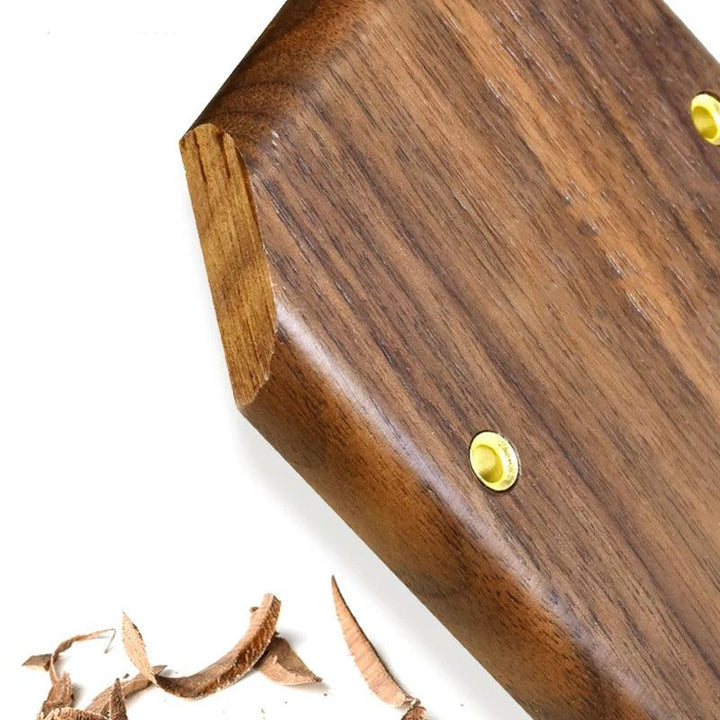 Lisslune | Stylish Black Walnut Electric Panel with USB Ports, Adjustable LED Ambient Lighting and Modern Pull Knob Features