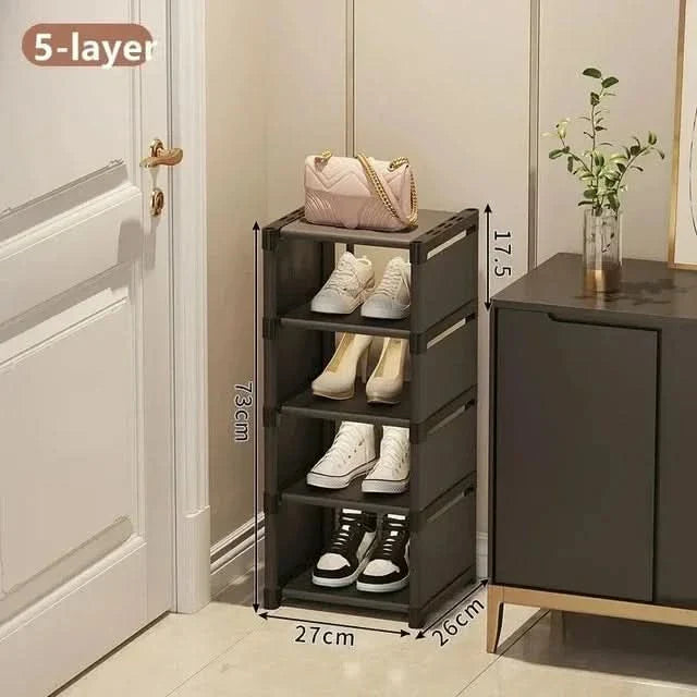 Lisslune | SHOECORNER RACK – Stackable shoe rack for corners – Space-saving organization with style