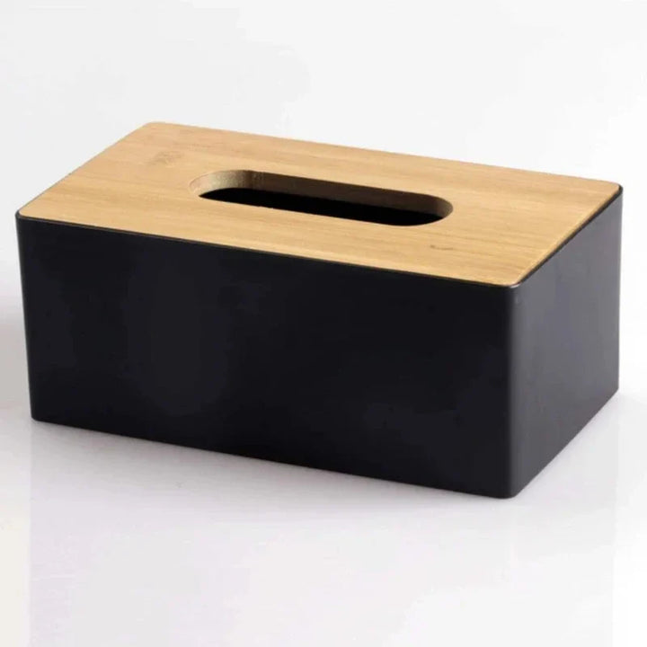 Rynx | Wood Element Box Thickened Box Office Household Paper Storage Box Elegant Car Tissue Holder Towel Dispenser Desk Decoration