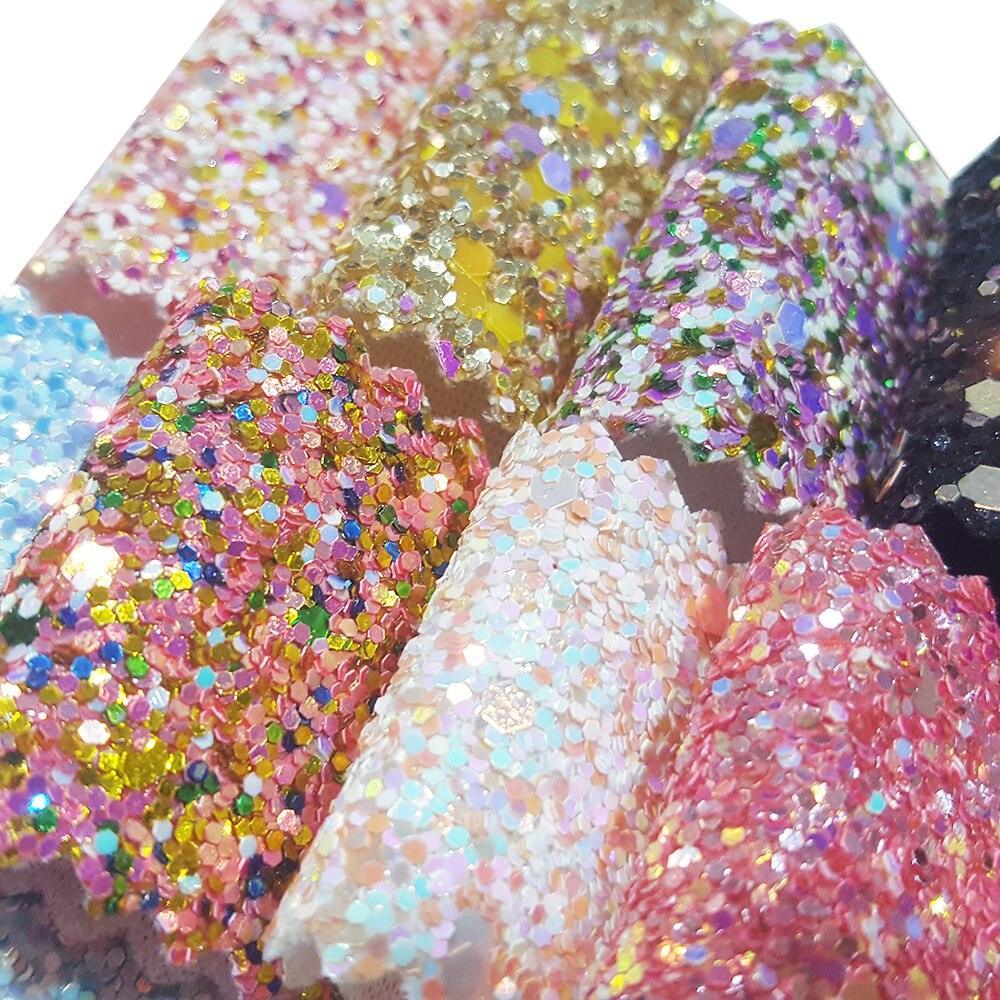 Lisslune | Sparkling Chunky Glitter Fabric Roll - Create a Creative Fantasy