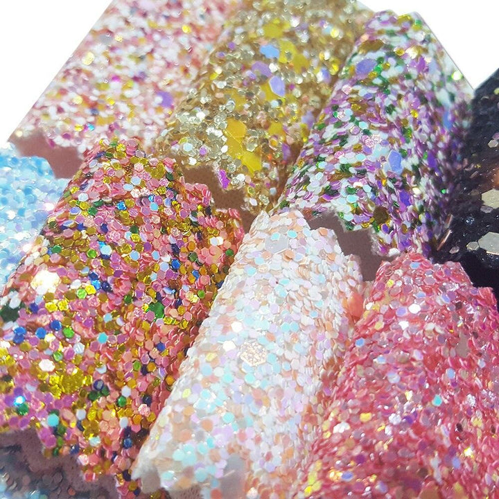 Lisslune | Sparkling Chunky Glitter Fabric Roll - Create a Creative Fantasy