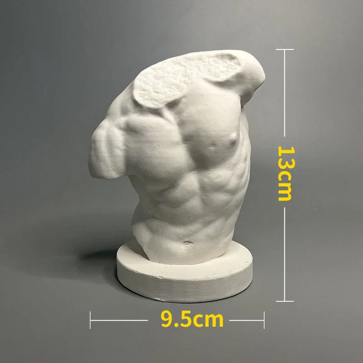 Lisslune | Nordic INS Style Character Plaster Statue DIY Painted Sketch Photography Props Table Decorations Home Art Plaster Decoration