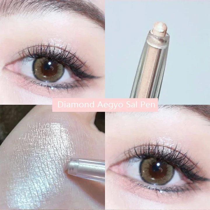 Rynx | Diamond Eyes Pencil Aegyo-sal Shiny Glitter Eyeshadow Pen Eyeliner Pearl Matte Highlight Pen Brightening Silk Worms Makeup Tool