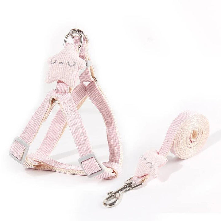 Lisslune | Beautiful, star-shaped adjustable harness and leash set for small pets