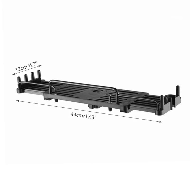 Lisslune | ExtendShelf Expandable Cabinet Organizer with Drawer – Adjustable and Space-Saving