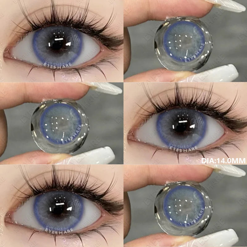 Rynx | 1 Pair Colored Pupils for Eyes Green Eye Color Lenses Brown Natural Blue Eye Lenses High-Quality Gray Lenses Soft Pupils