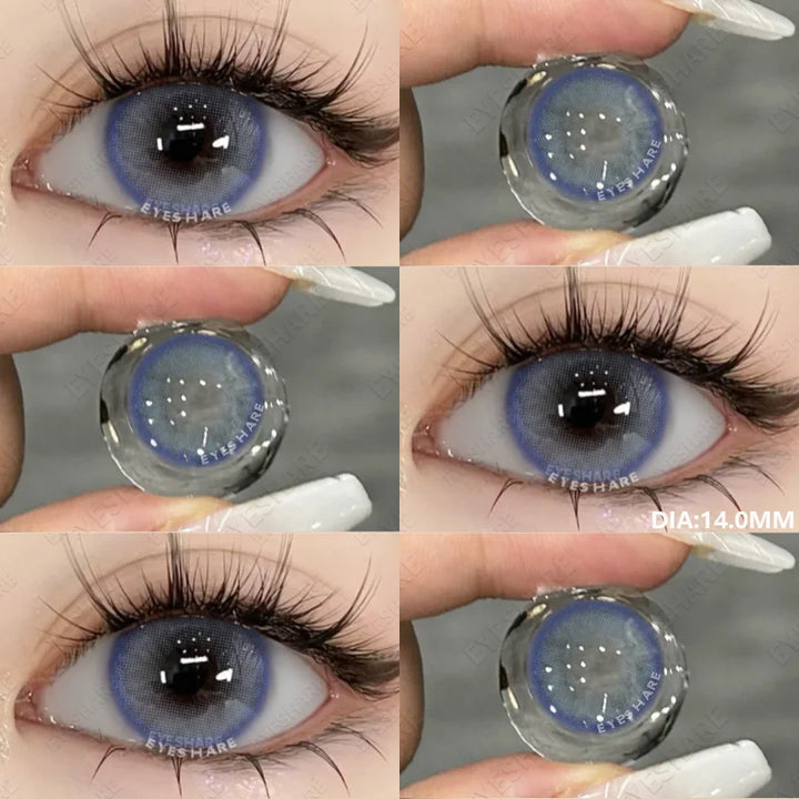 Rynx | 1 Pair Colored Pupils for Eyes Green Eye Color Lenses Brown Natural Blue Eye Lenses High-Quality Gray Lenses Soft Pupils