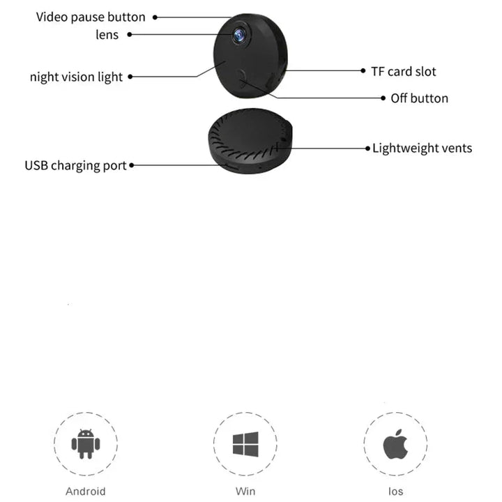 Lisslune | Q15 HD Night Vision WiFi Security Camera