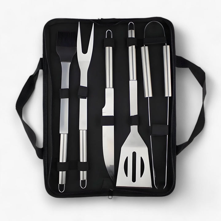 Lisslune | Stainless Steel BBQ Grill Tool Set with Carrying Case