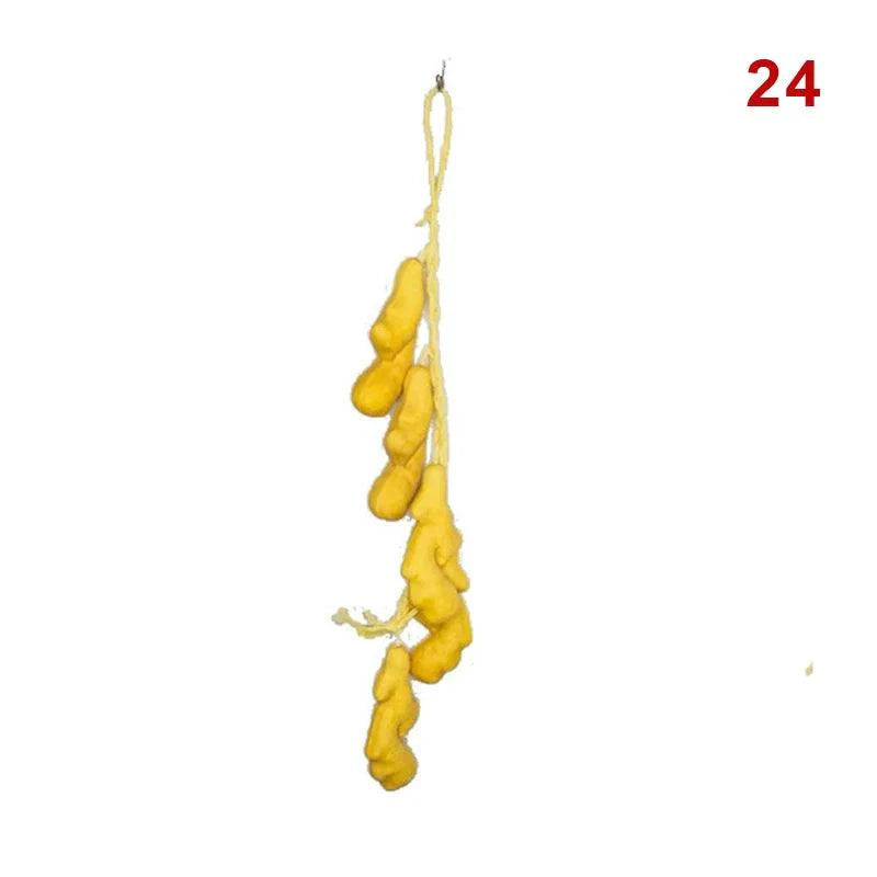 Lisslune | Realistic Hanging Foam Fruit and Seafood Decoration for Home and Event Enhancement