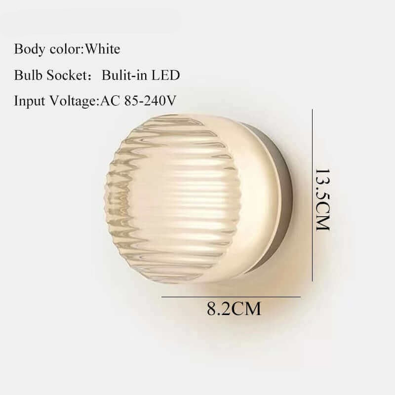Lisslune | Futuristic and unique solid Plexiglass wall lamp