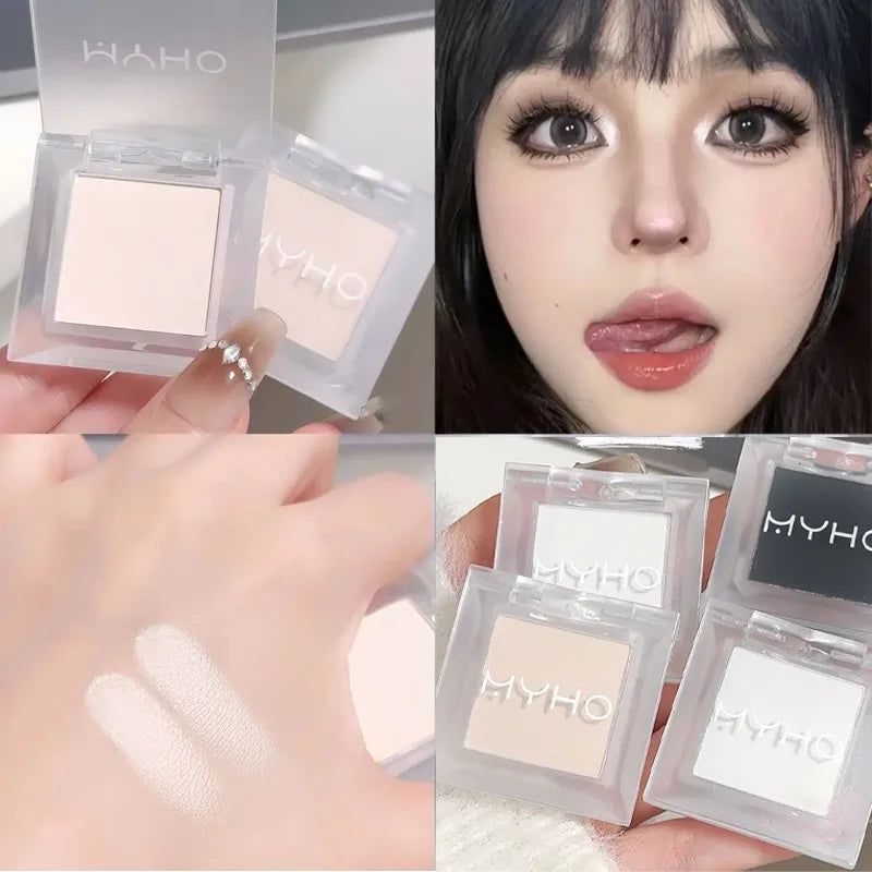 Rynx | Matte High Gloss Powder Monochrome Eyeshadow Palette Highlighter Waterproof White Jade Brightening Lying Silk Korean Makeup