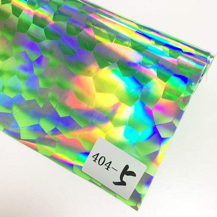 Lisslune | Iridescent football pattern PVC jelly vinyl fabric - Ideal for creative projects