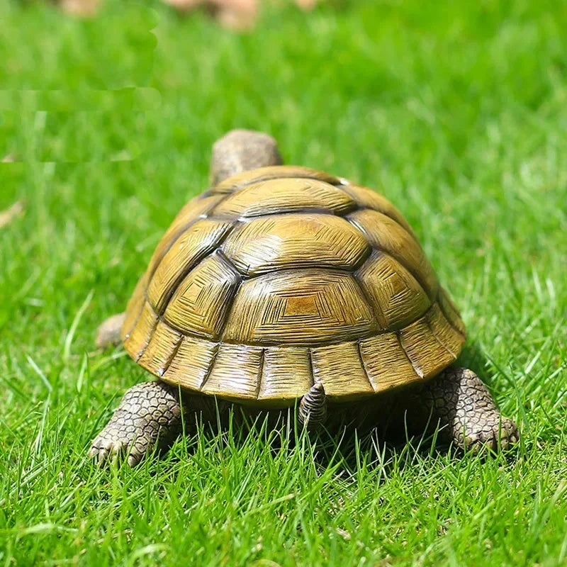 Rynx | Cute Decorative Turtle Resin Turtle Outdoor Garden Pond Fish Tank Bonsai Animal Sculpture for Home Garden Decor Ornament