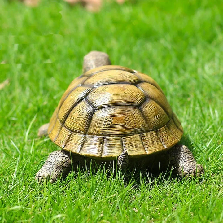 Rynx | Cute Decorative Turtle Resin Turtle Outdoor Garden Pond Fish Tank Bonsai Animal Sculpture for Home Garden Decor Ornament