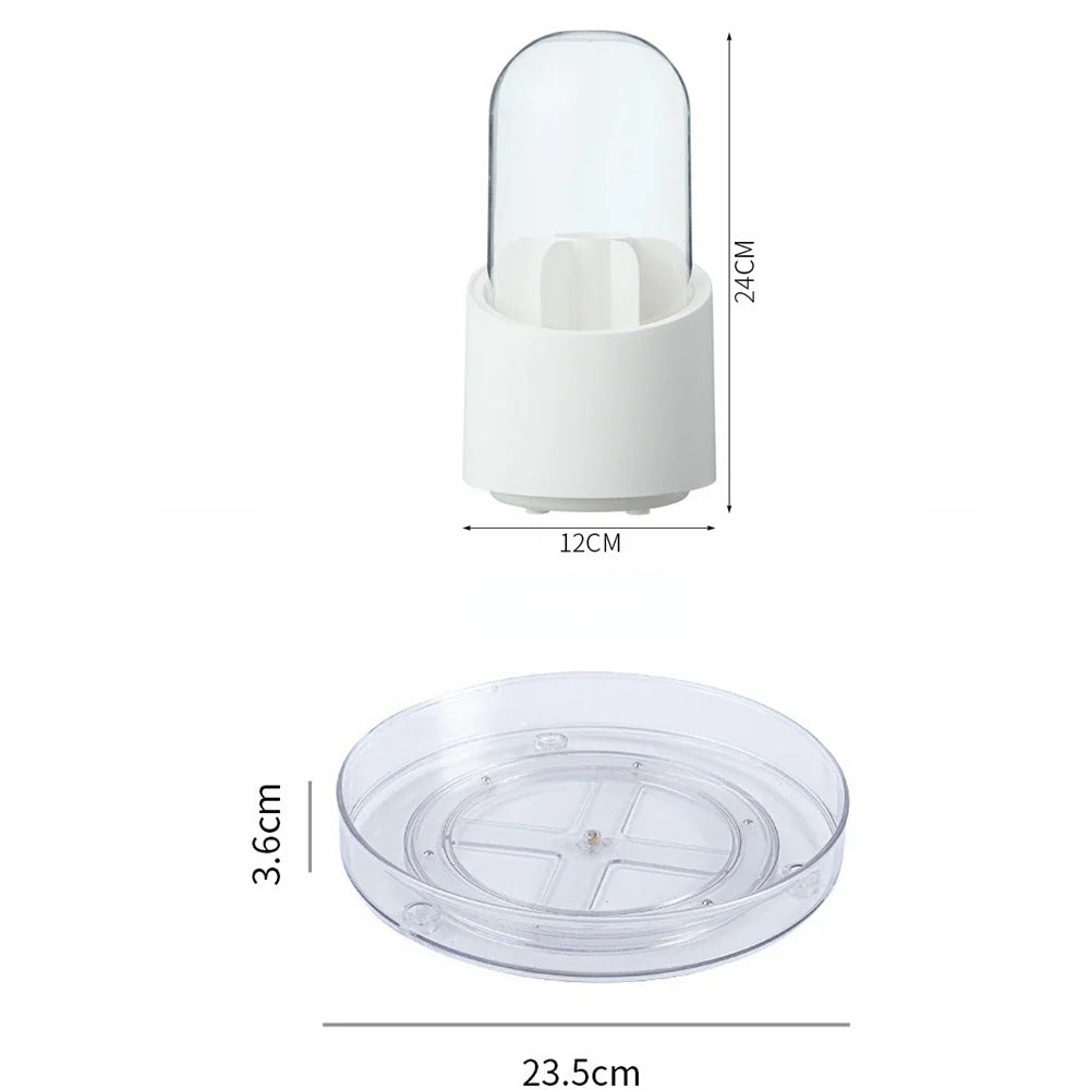 Rynx | Desk Cosmetic Shelf Rotatable Bathroom Shelf Large Capacity Perfume Aromatherapy Skin Care Product Storage Shelf Organizer