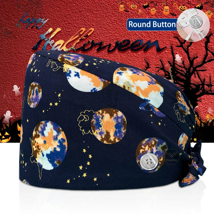 Lisslune | Surgical Skull Print Apron with Adjustable Design and Button