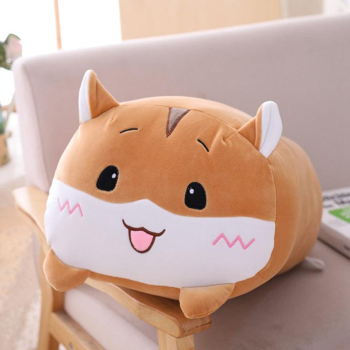Lisslune | Cuddly Cartoon Animal Companion Pillow - Plush Cuddly Friends