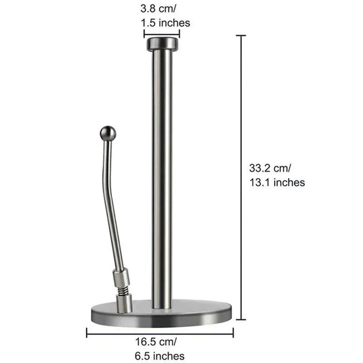 Lisslune | Elegant stainless steel paper roll holder for kitchen and bathroom
