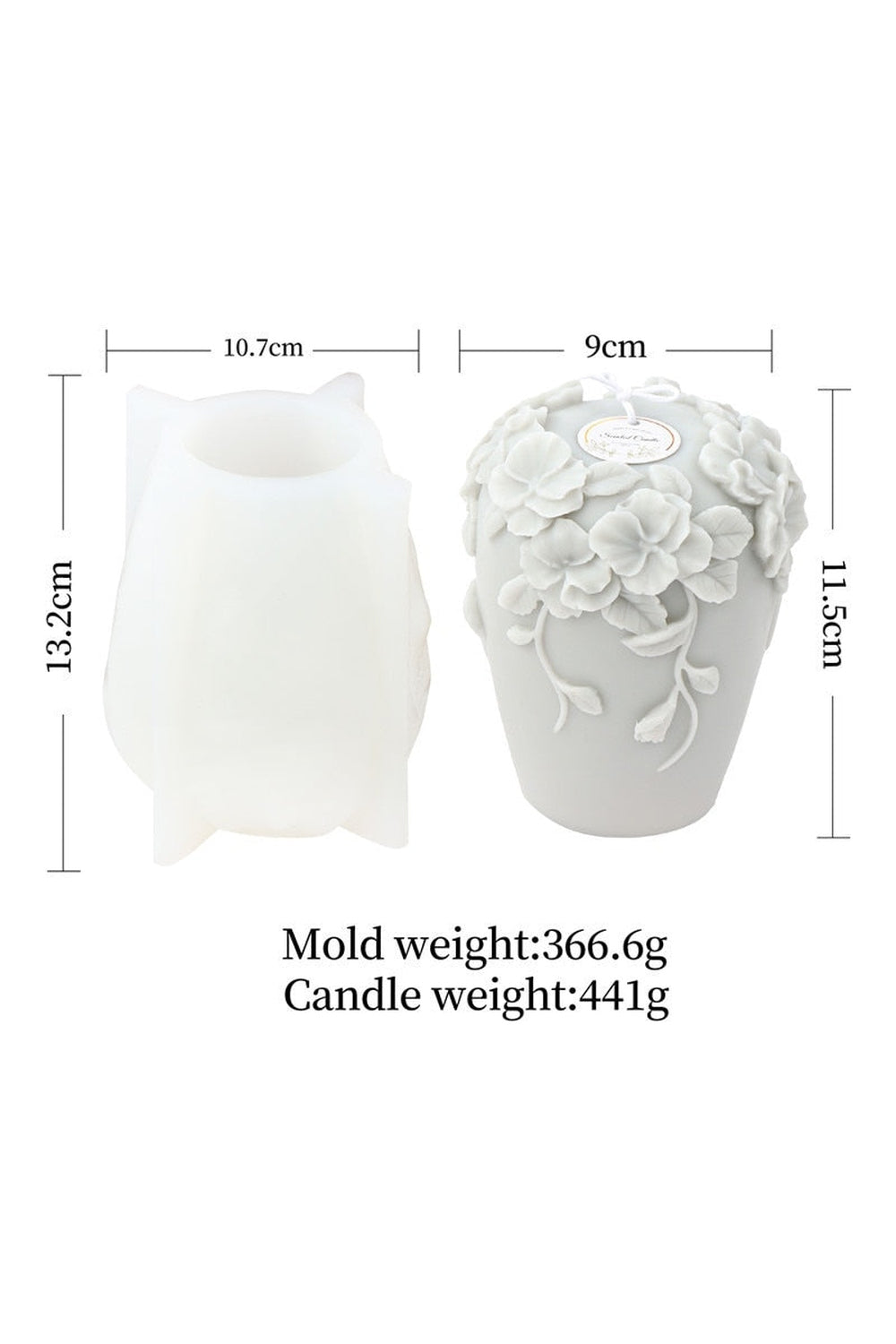 Lisslune | Rattan Flower Candle Shape