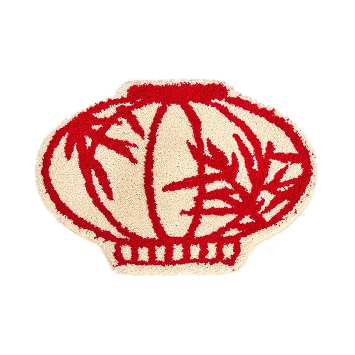 Rynx | Chinese Lantern Tufting Bedroom Rug Red Lucky Pumpkin Living Room Rug Area Mat Bathroom Mat Doormat Aesthetic Home Decor