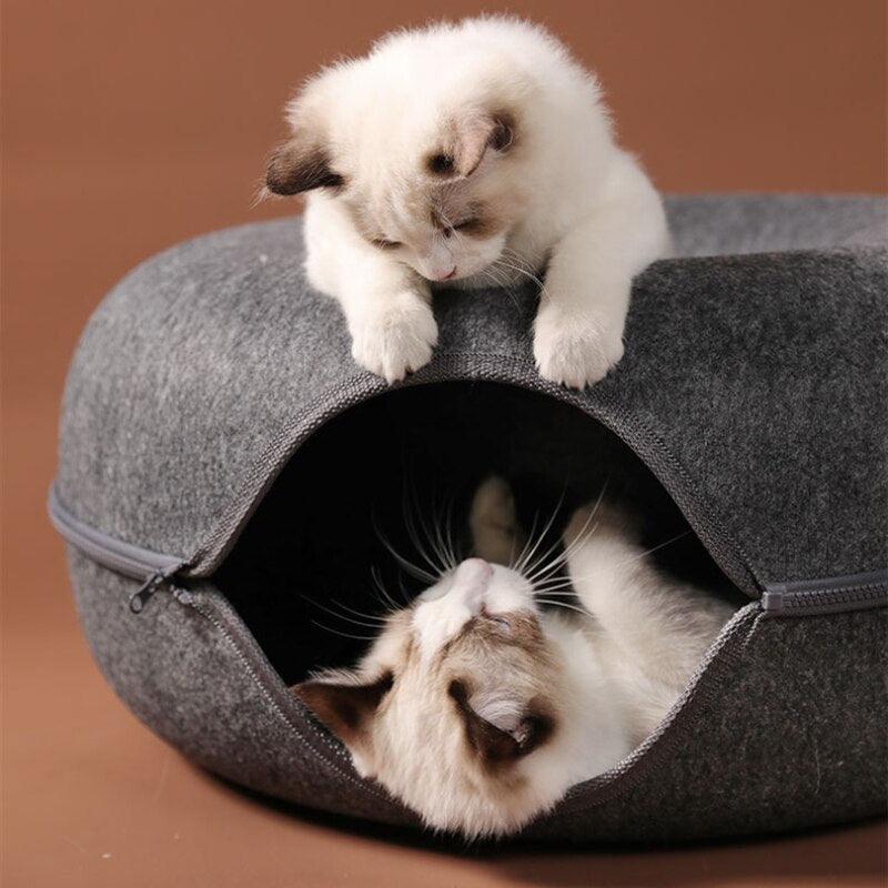 Lisslune | Purrfect Play Oasis: Versatile Cat Tunnel Bed with Training Features