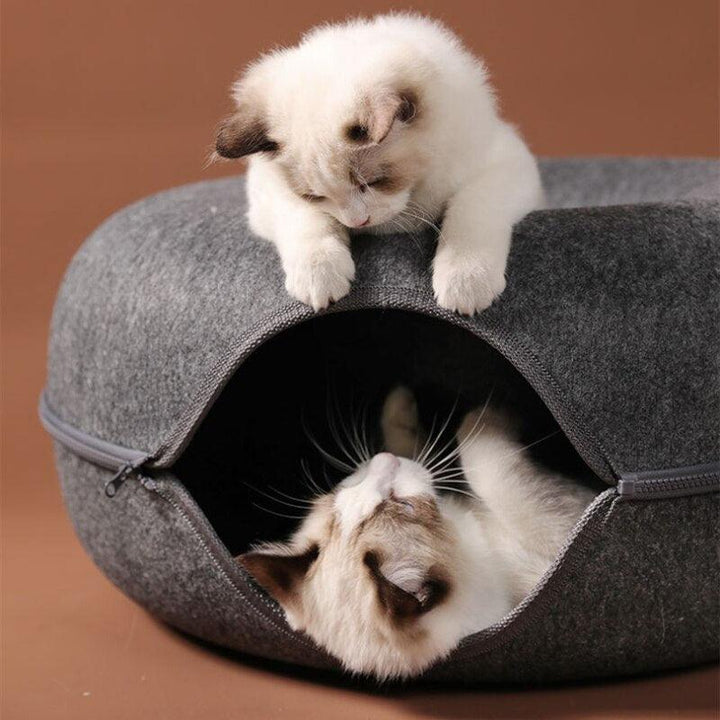Lisslune | Purrfect Play Oasis: Versatile Cat Tunnel Bed with Training Features