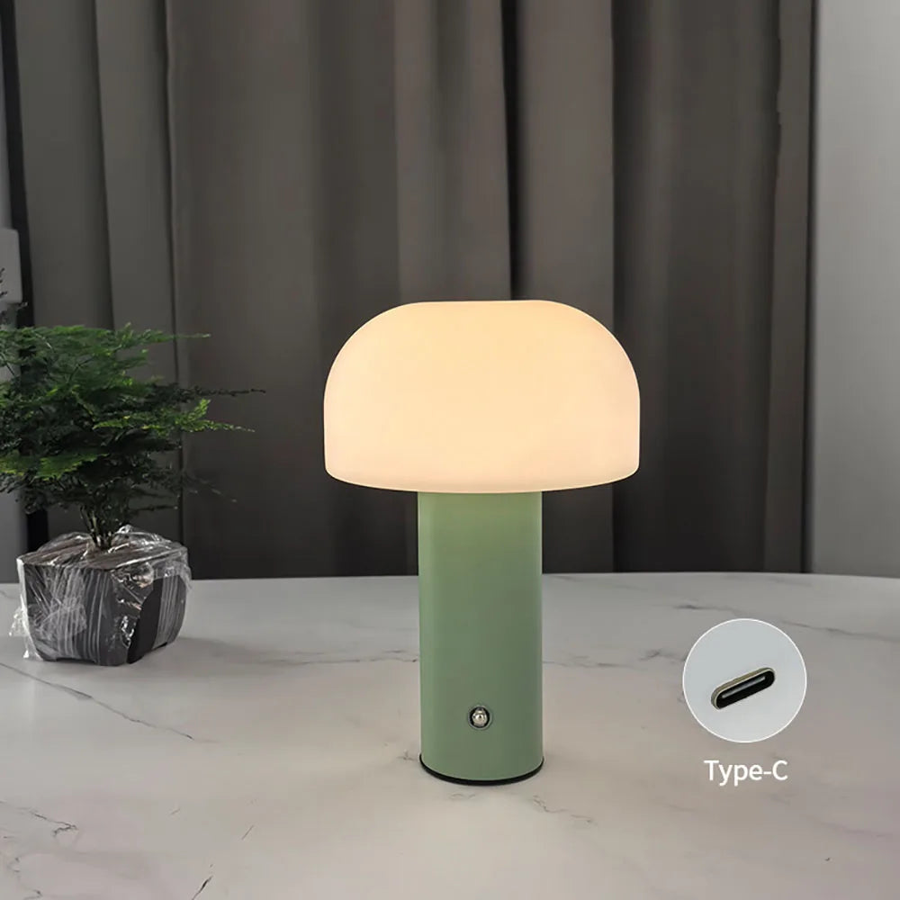 Lisslune | Dimmable Rechargeable Mushroom Lamp