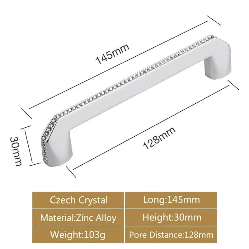 Lisslune | Luxurious Gold and Crystal Cabinet Handles - Exquisite Design and Lasting Quality