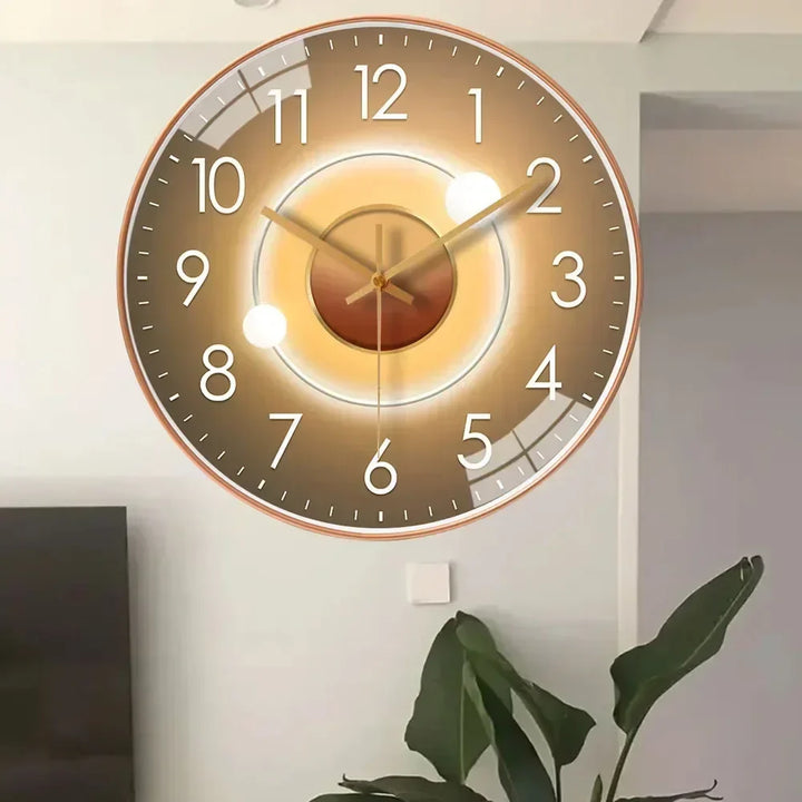 Lisslune | SilentTime - Digital Wall Clock in Classic Style - 8 Inch