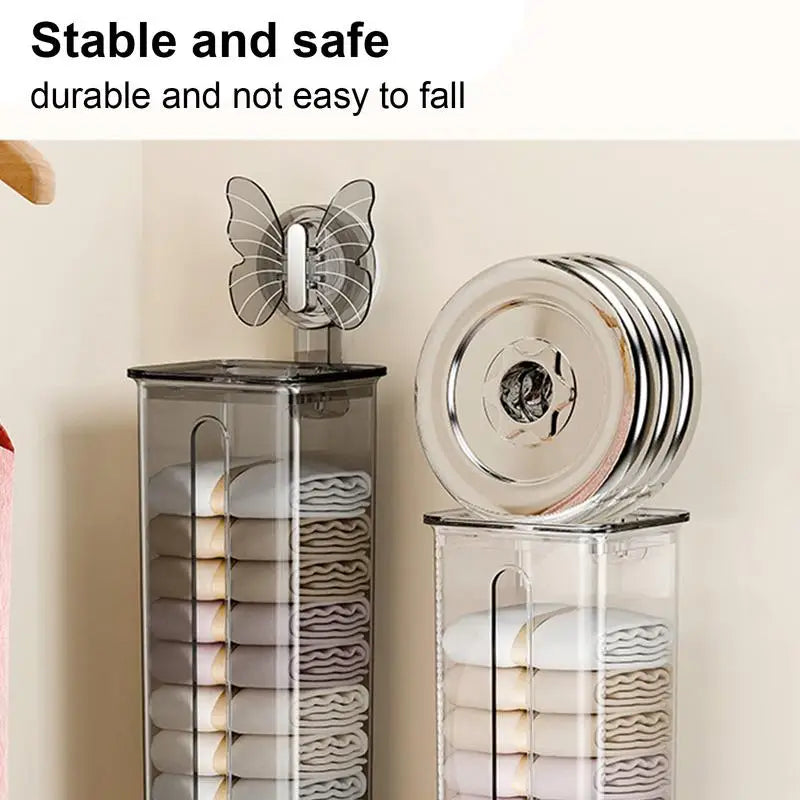 Lisslune | Transparent Multifunctional Wall-Mounted Sock Organizer
