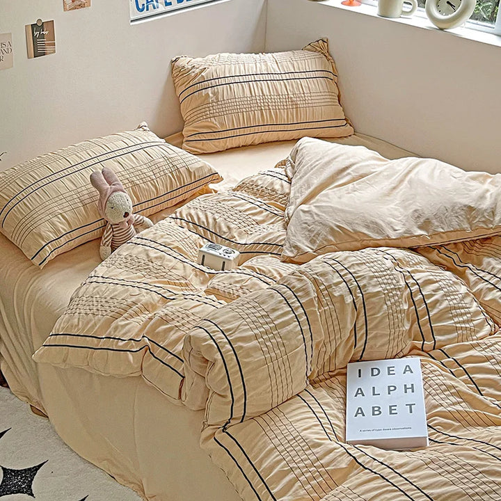 Rynx | Raspberry Bed Linen Comforter Sets Duvet Cover Bed Sheet Set Pillowcases Bed Linen Set Queen/King Bed bedspreads