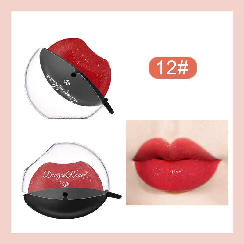 Rynx | Lazy Lipstick Pearl Light Temperature Color Changing Lip Shape Lipstick Velvet Moisturizing Lip Gloss Waterproof Non-Sticky Cup