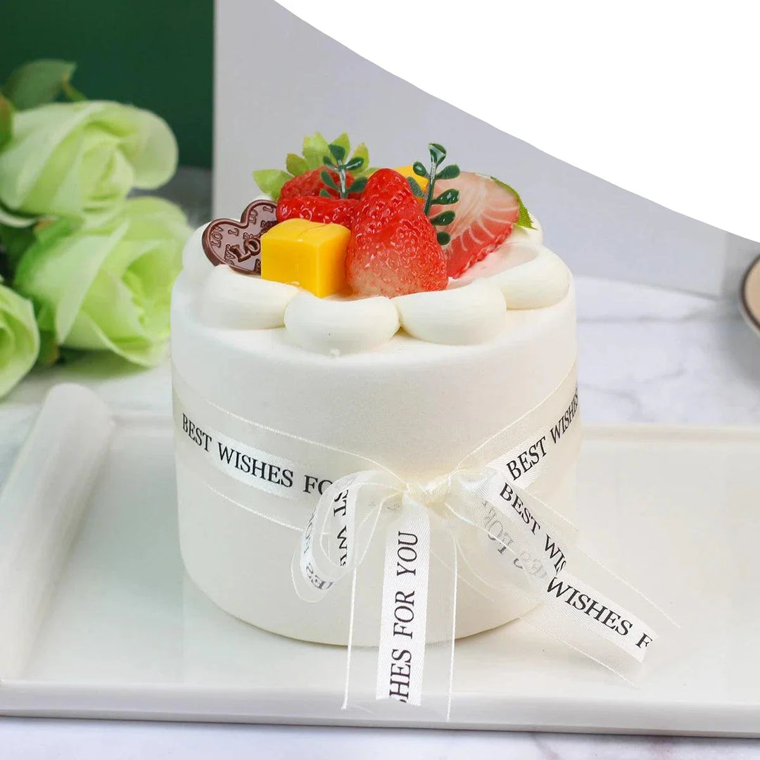 Lisslune | Realistic Artificial Sea Salt Room Cake Model - Ideal for Events, Home Decor, and Restaurant Displays