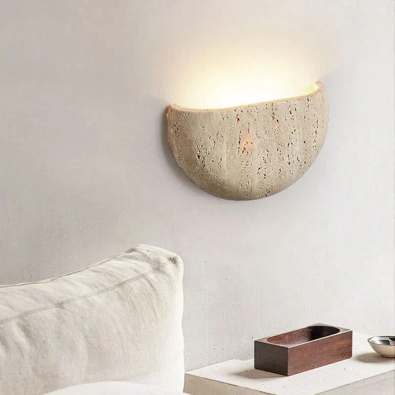 Lisslune | Stone Wall Lamp – Retro Wabi-Sabi LED Light
